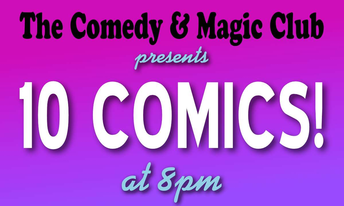 Poster for 10 COMICS at 8PM