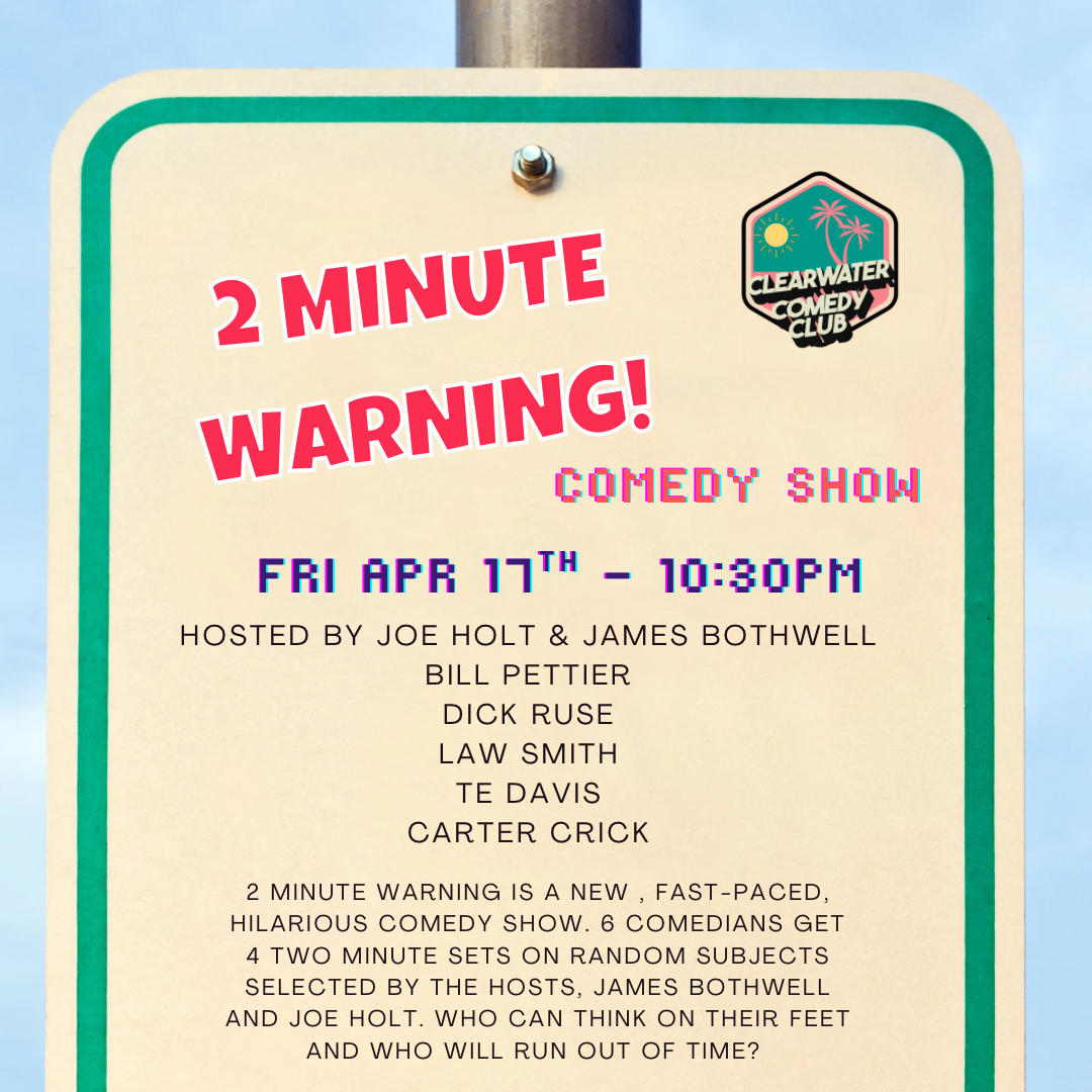Poster for 2 minute Warning - Comedy Show