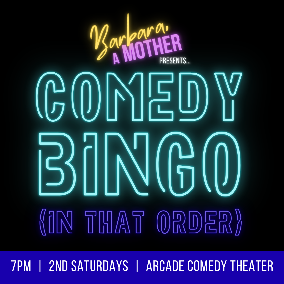 Poster for Comedy Bingo Night with Barbara, A Mother