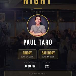 Poster for Comedy Night at Brew Ha Ha at River