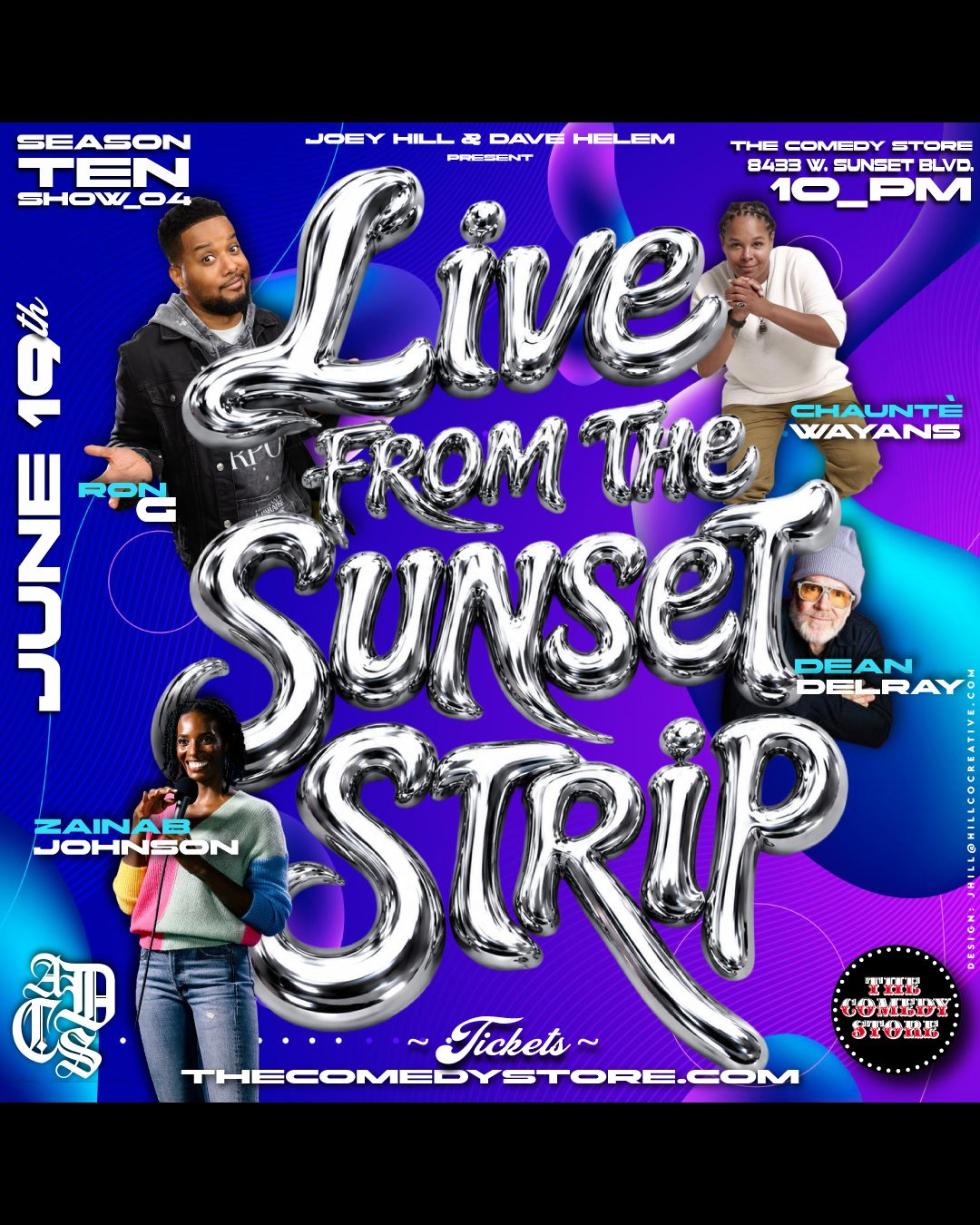 Poster for Dave Helem and Joey Hill present A Dope Comedy Show