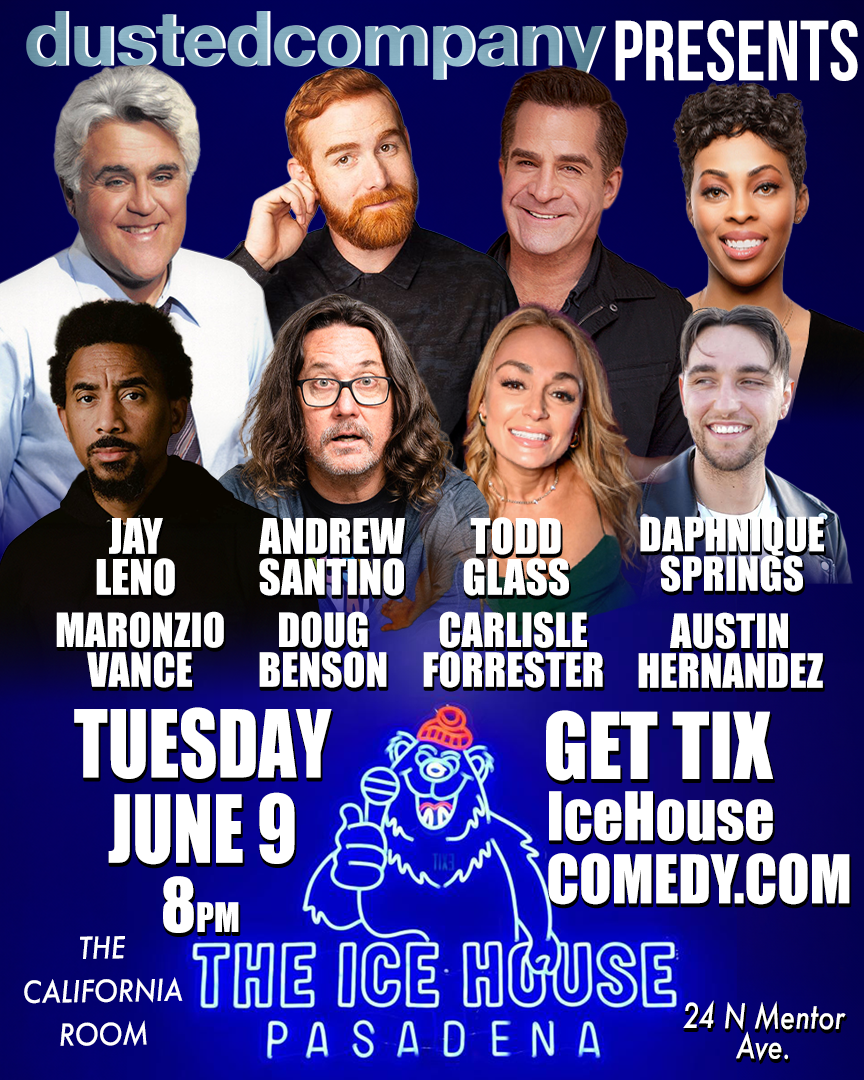 Poster for Jay Leno, Andrew Santino, Todd Glass and more!