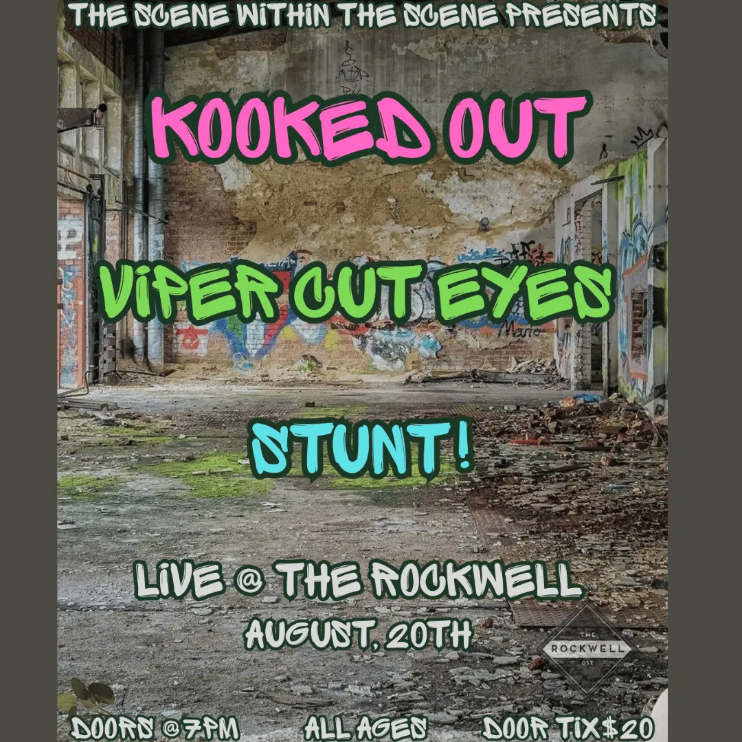 Poster for Kooked Out, Viper Cut Eyes, Stunt