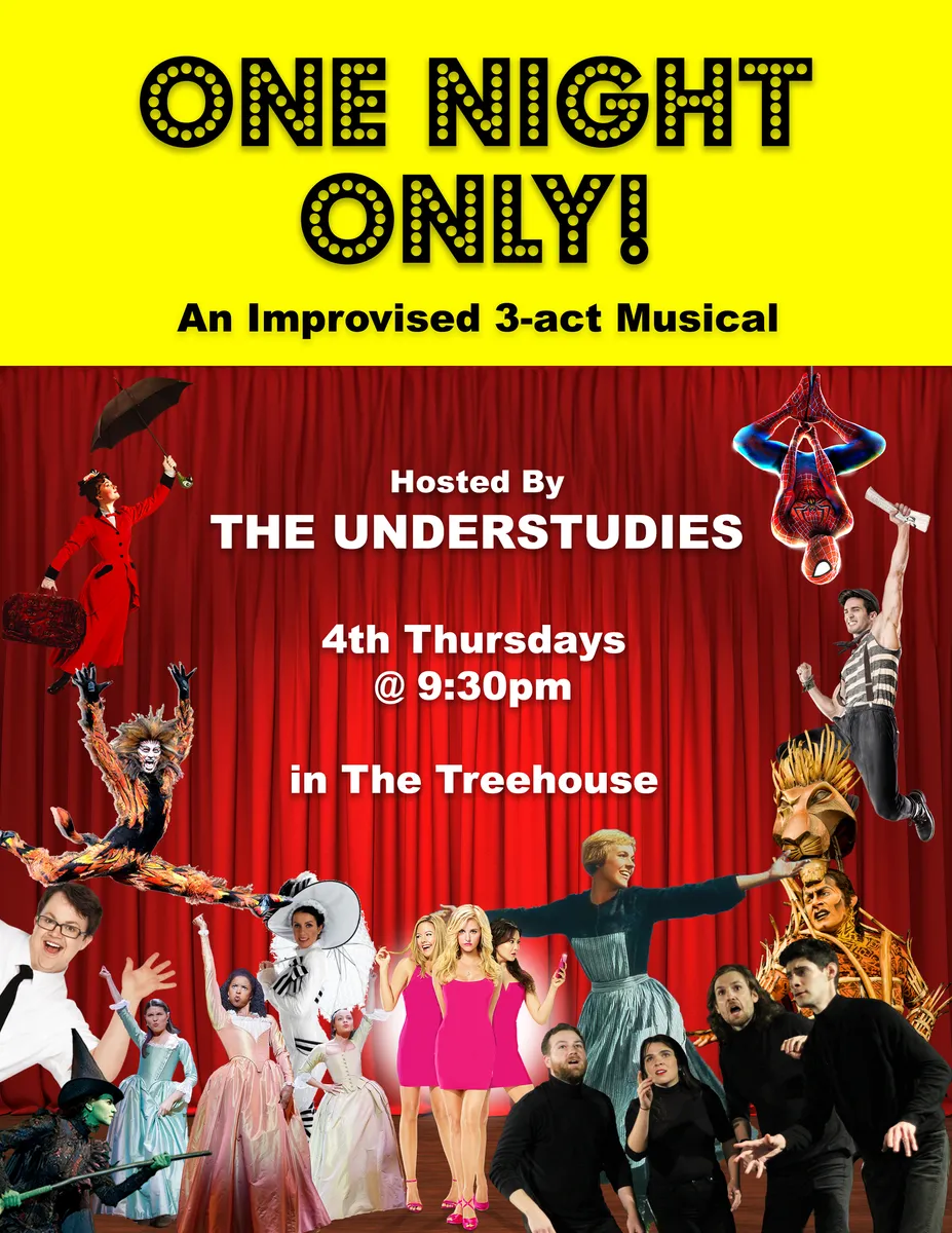 Poster for One Night Only! with The Understudies