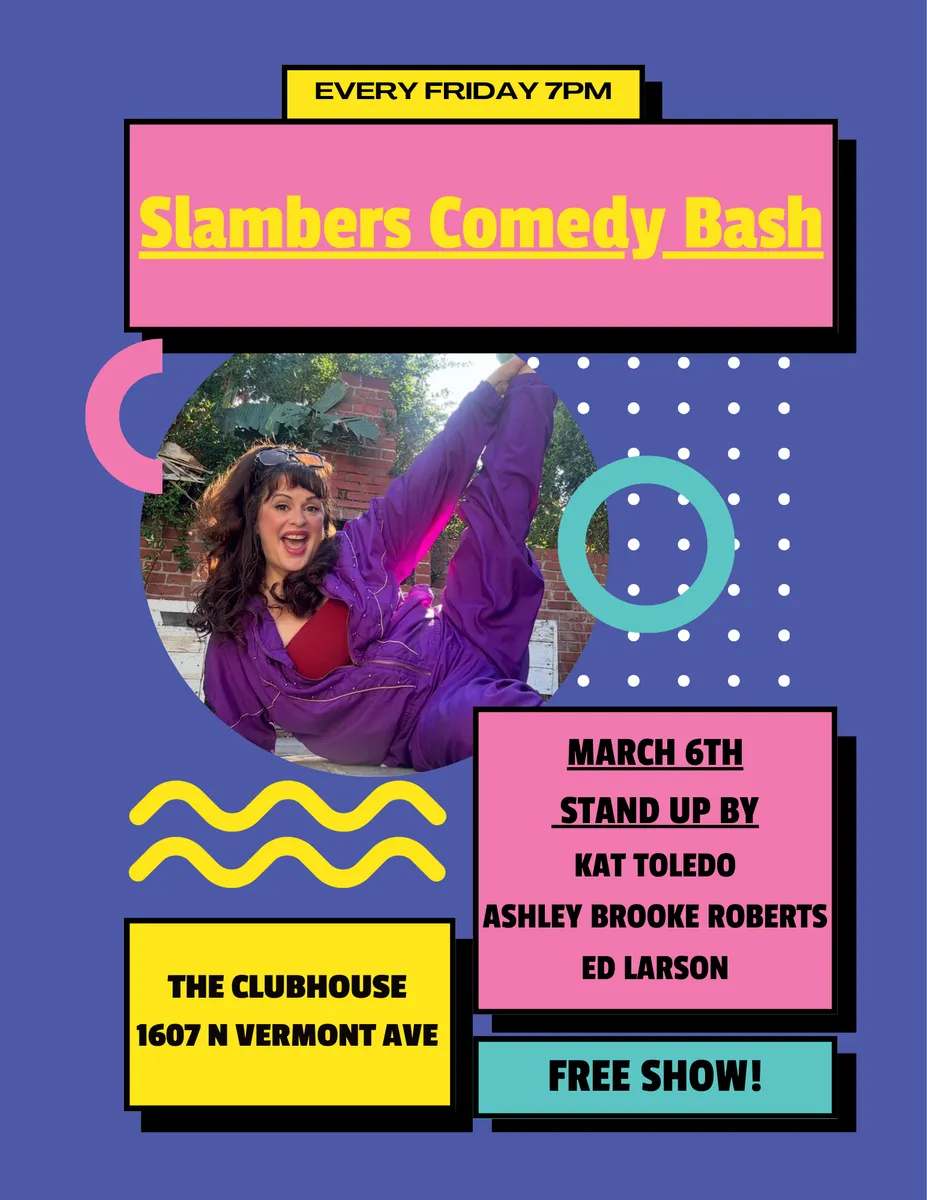 Poster for Slambers Comedy Jam