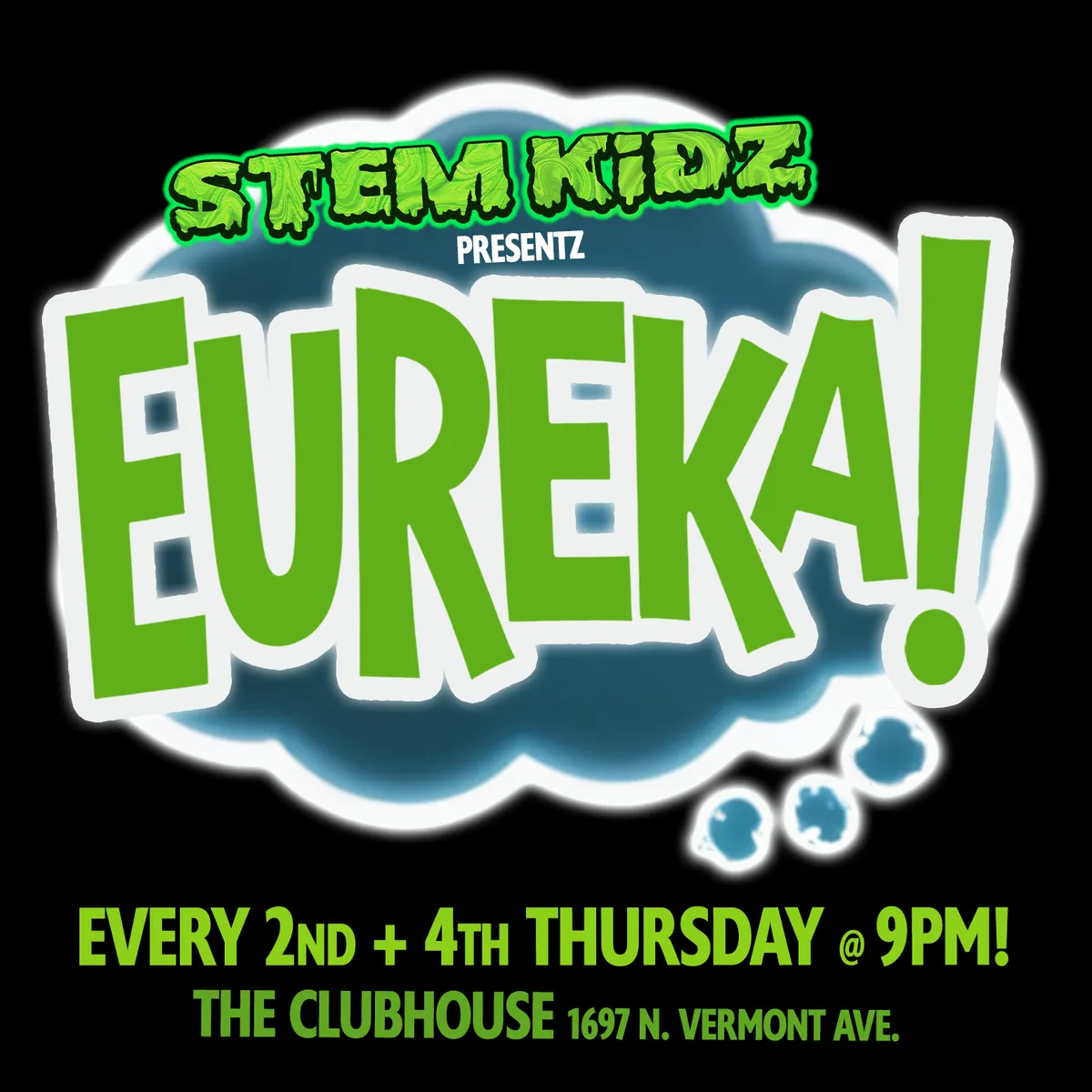 Poster for STEM Kidz presentz EUREKA!