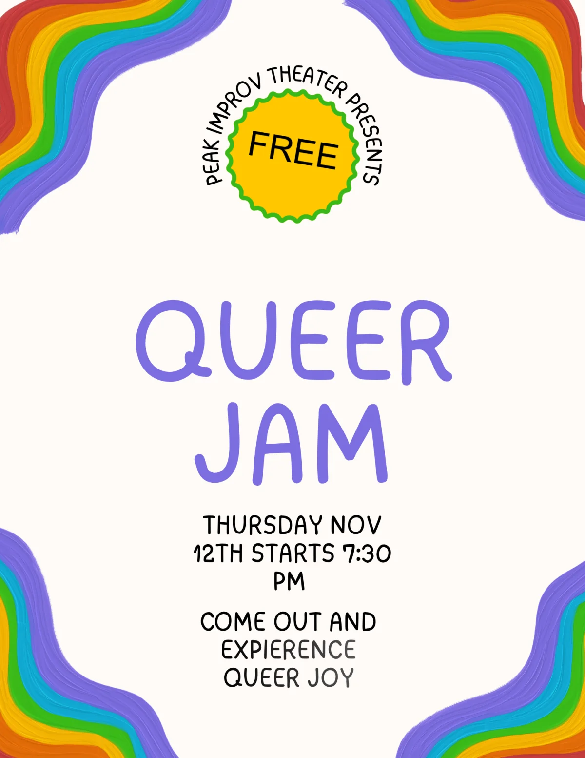 Poster for Queer Jam