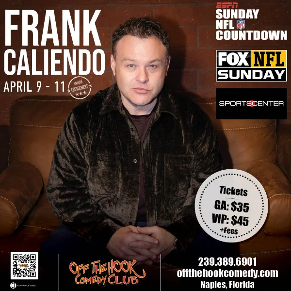 Poster for Comedian Frank Caliendo Live in Naples, Florida!