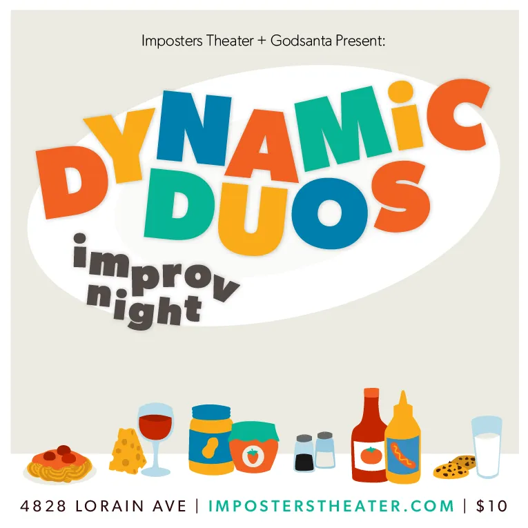 Poster for Dynamic Duos Improv Night