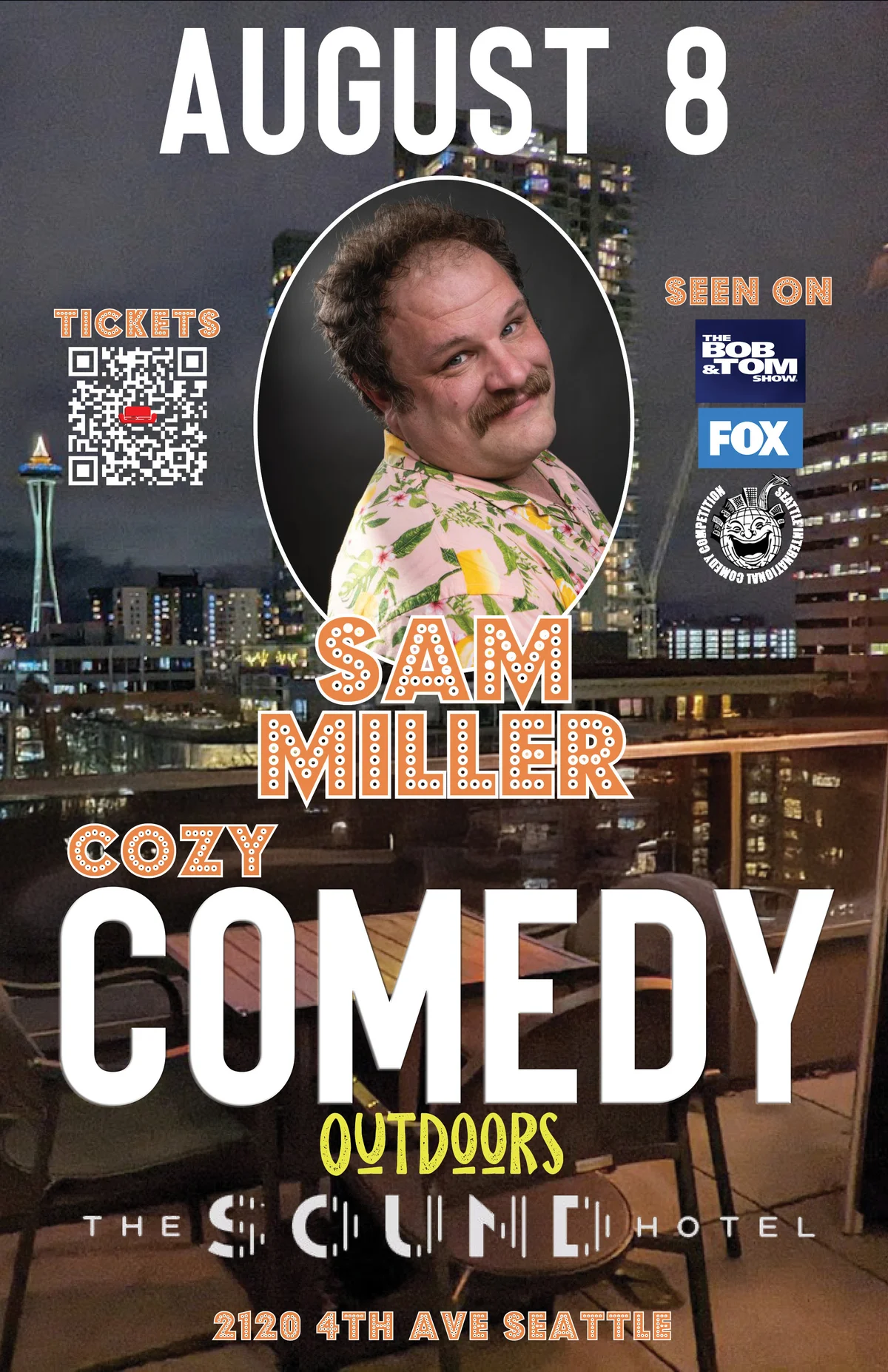 Poster for Sam Miller Live at Sound Hotel!