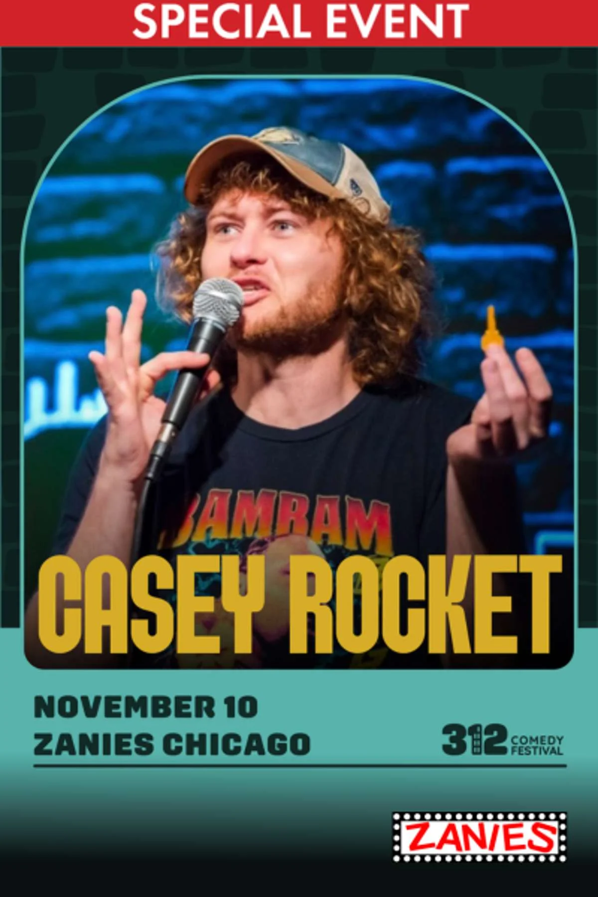 Poster for Casey Rocket – Special Event