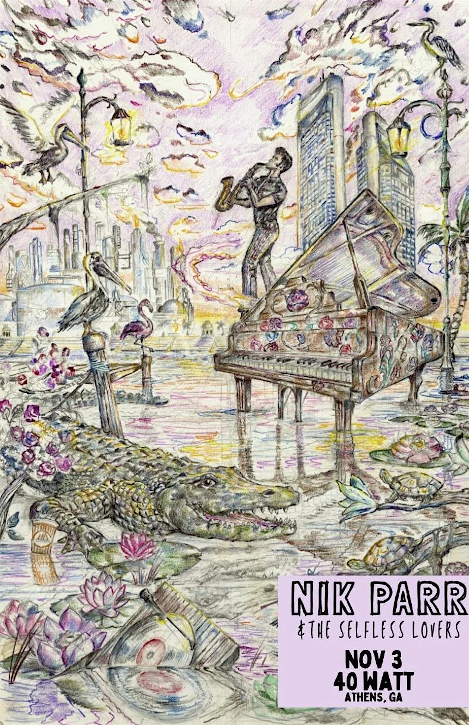 Poster for NIC PARR & THE SELFLESS LOVERS