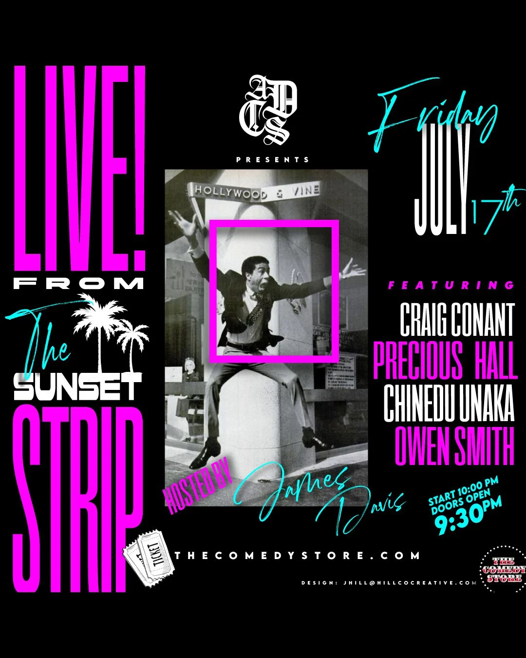 Poster for Dave Helem and Joey Hill present A Dope Comedy Show