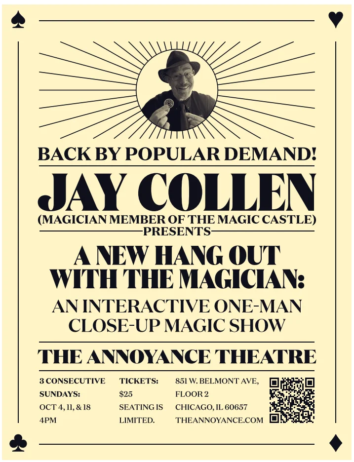Poster for Jay Collen: Come Hang Out with the Magician
