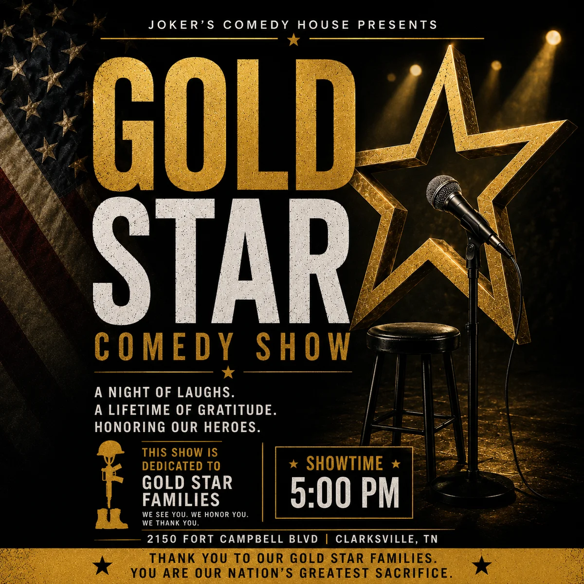 Poster for Gold Star Comedy Show