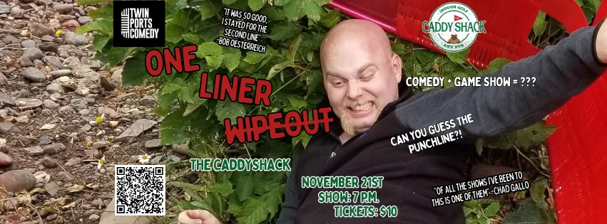 Poster for One Liner Wipeout ft. Henry Kneiszel, Anthony Kulisek and Robert Lee!