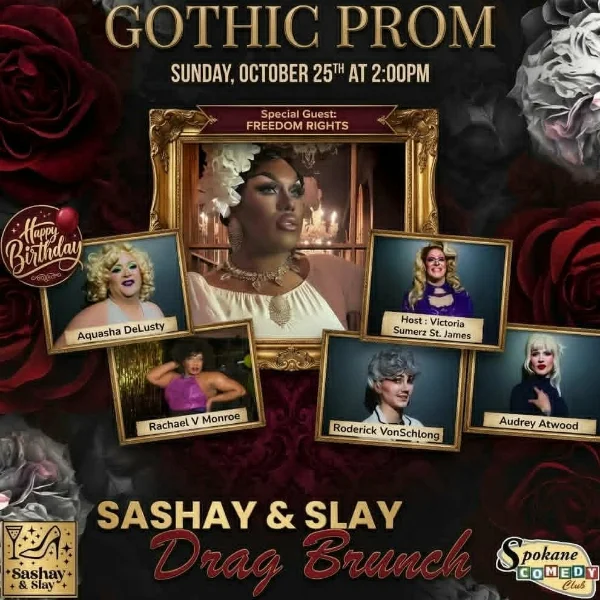 Poster for Sashay & Slay Drag Brunch: Gothic Prom