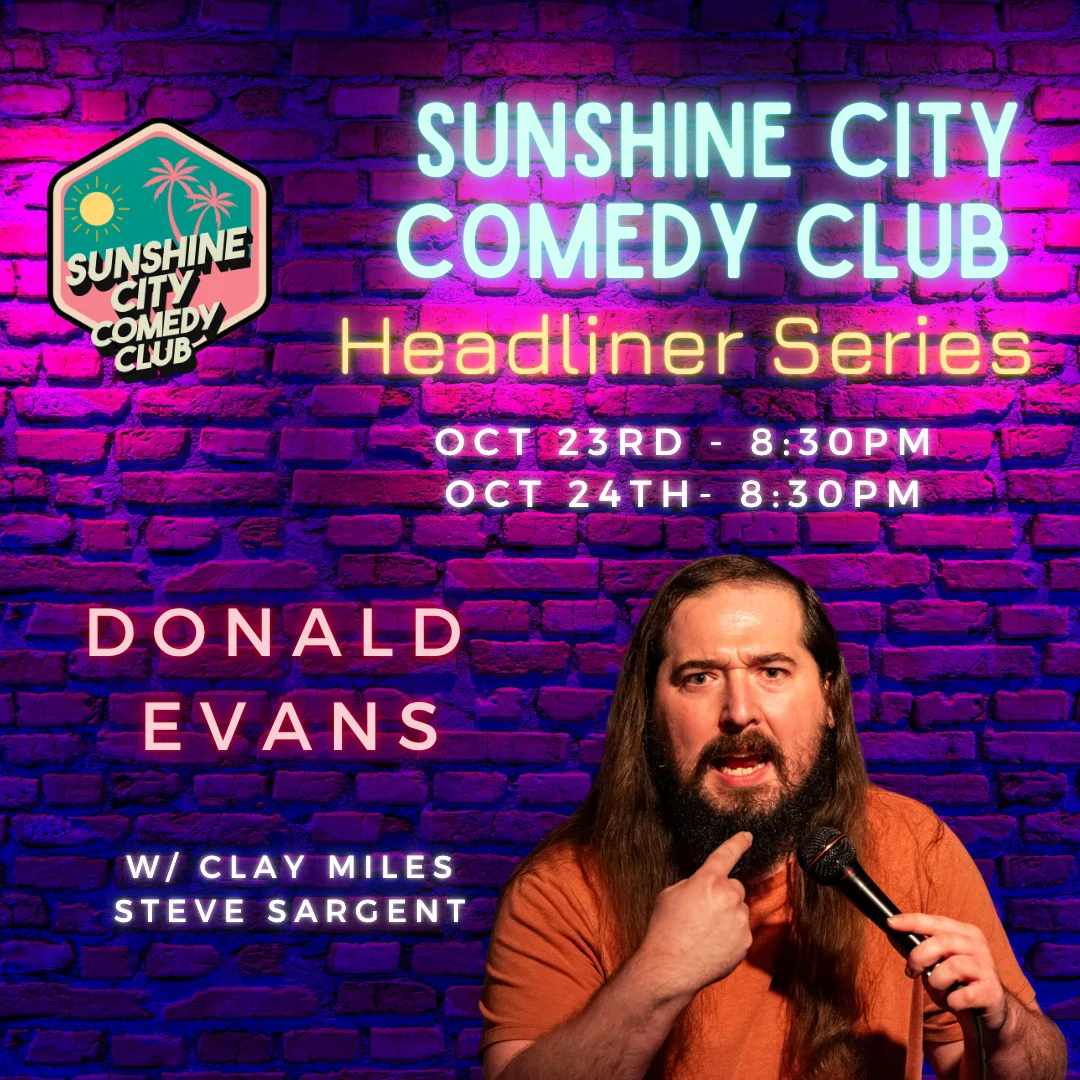 Poster for Headliner Donald Evans