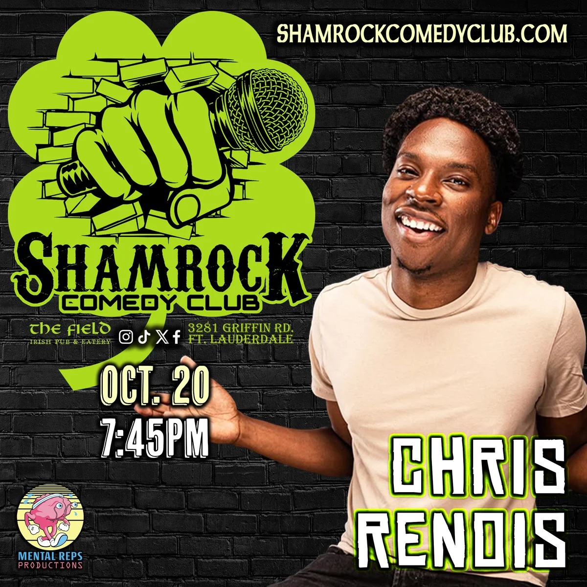 Poster for Chris Renois @ Shamrock Comedy Club