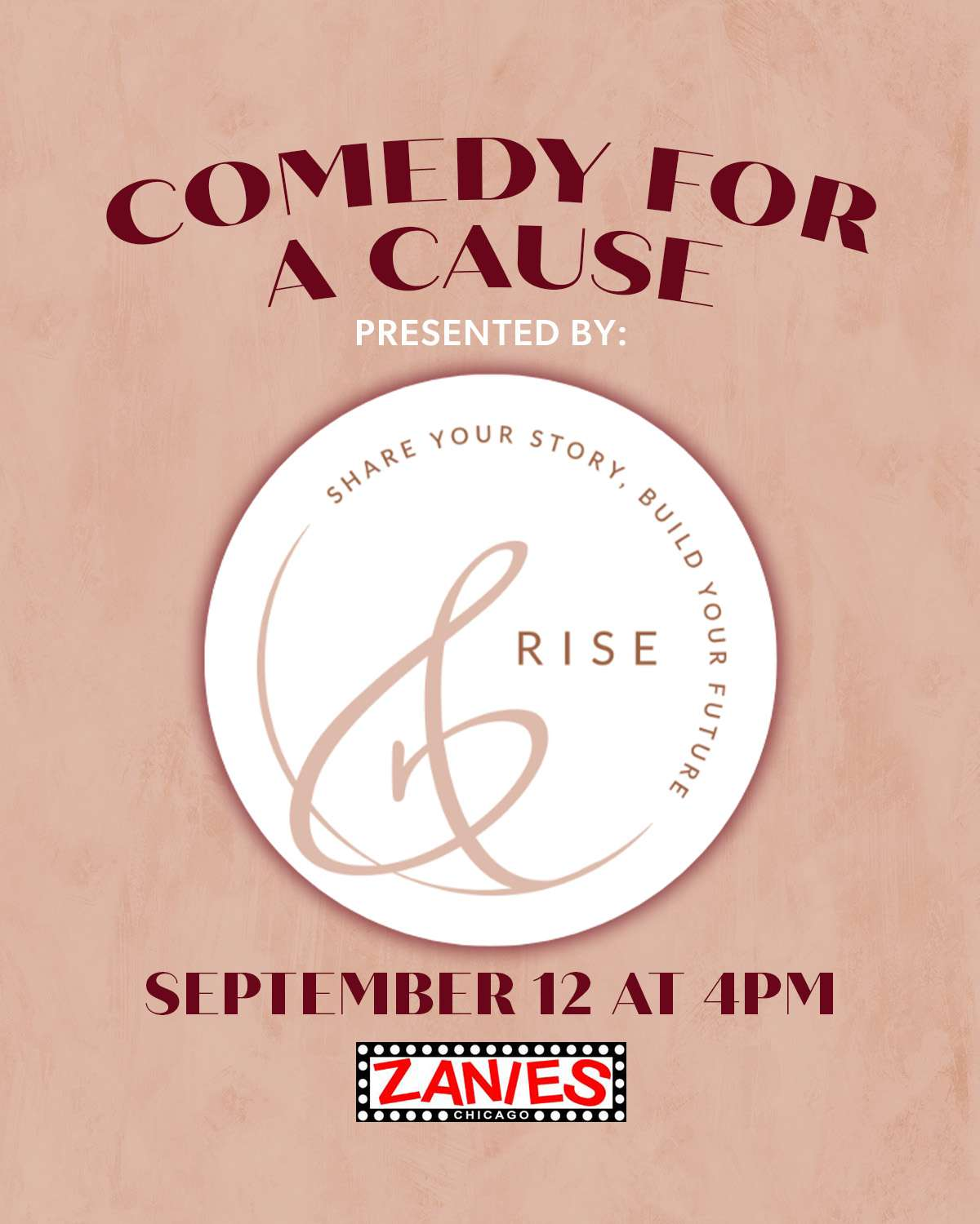 Poster for &Rise Presents – Comedy for a Cause