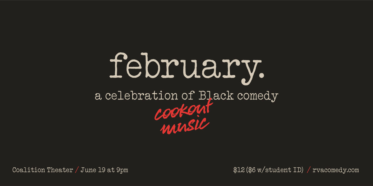 Poster for february: a celebration of Black comedy