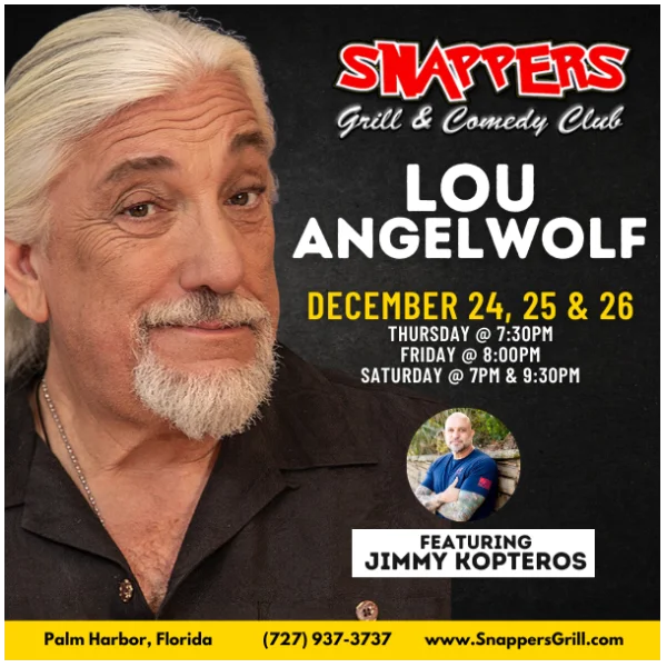 Poster for Lou Angelwolf Comedy