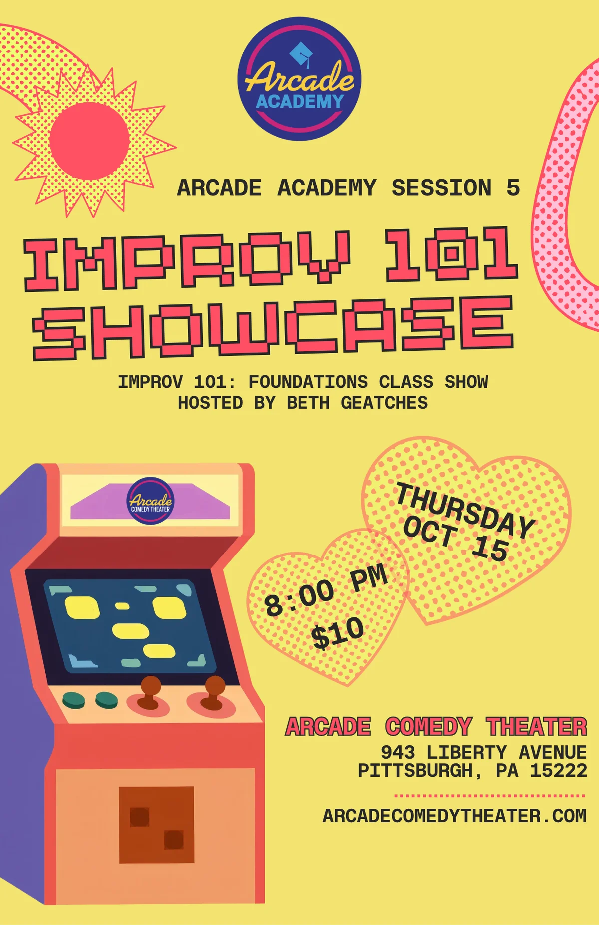 Poster for IMPROV 101 Showcase