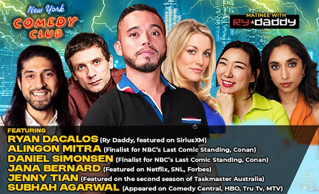 Poster for Matinee with Ry Daddy ft: Daniel Simonsen, Alingon Mitra, Jenny Tian, Subhah Agarwal, Ryan Dacalos, Jana Bernard