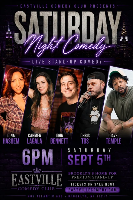 Poster for Dina Hashem, Carmen Lagala, Chris Tos, John Bennett, Dave Temple