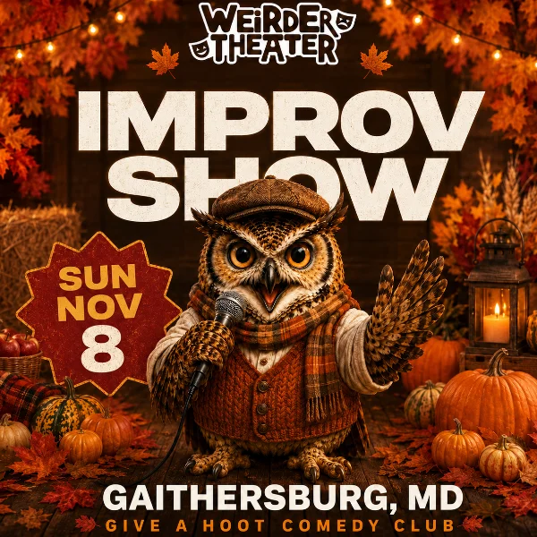 Poster for Weirder Theater Improv show