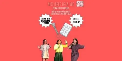 Poster for Nice Girls Open Mic