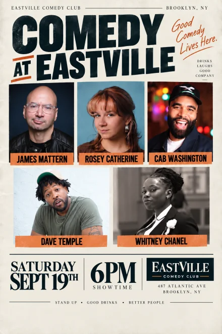 Poster for James Mattern, Rosey Catherine, Colin Cab Washington, Dave Temple, Whitney Chanel