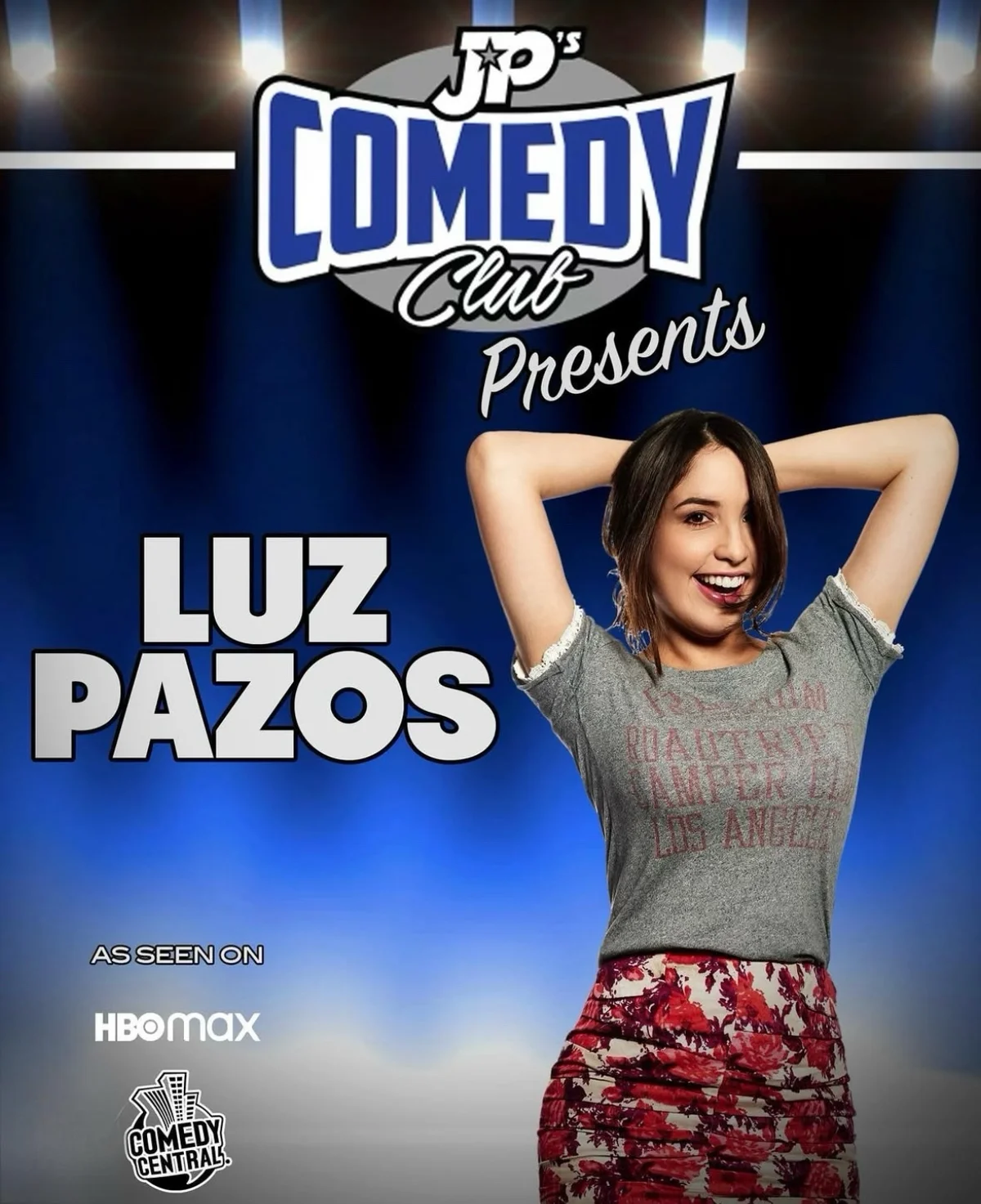 Poster for JPs Comedy Club presents- LUZ PAZOS!!!