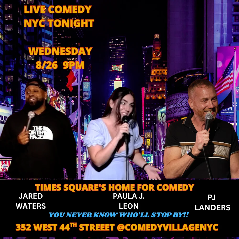 Poster for NYC Stand-Up | Wed, August 26th @9 PM