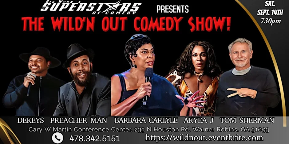 Poster for Big Wynn's superstars of comedy