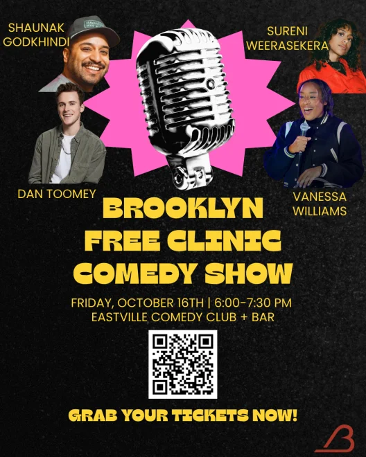 Poster for Brooklyn Free Clinic Comedy Show