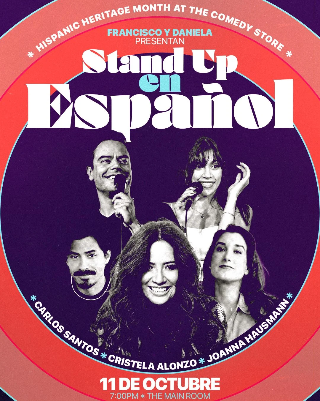 Poster for Francisco y Daniela presentan: Comedia en Español