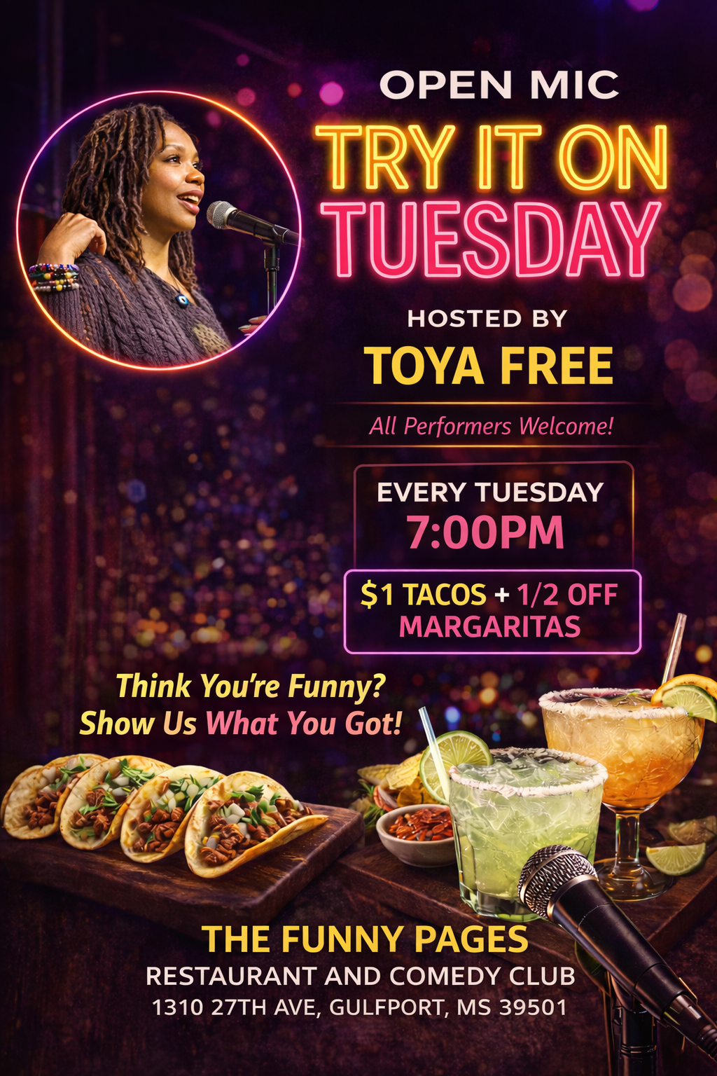 Poster for Open Mic - Try It on Tuesday
