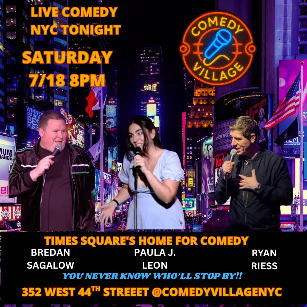 Poster for Times Square Comedy | Saturday, July 18th @8 PM