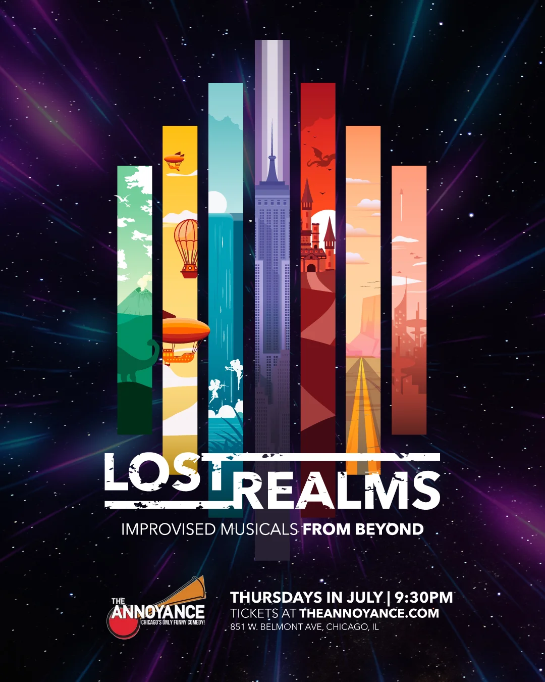Poster for Lost Realms: Improvised Musicals from Beyond