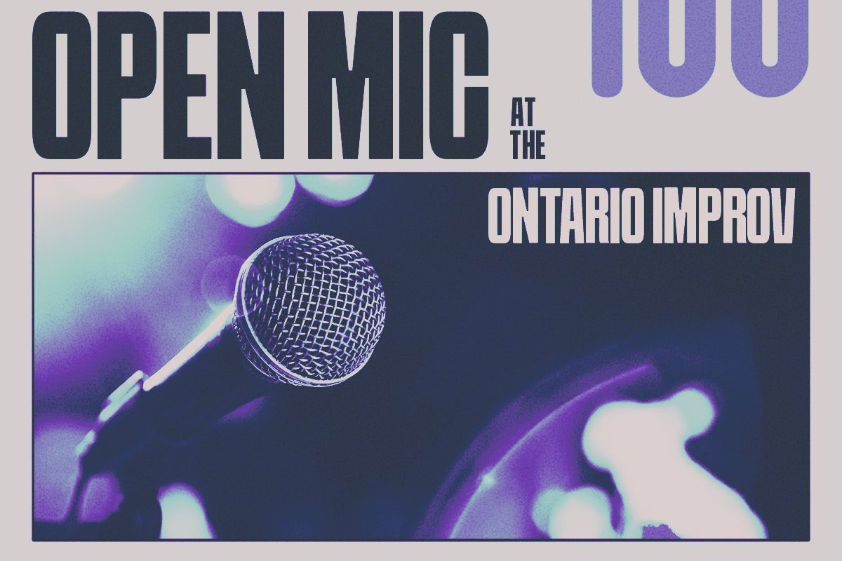 Poster for Open Mic at the Ontario Improv