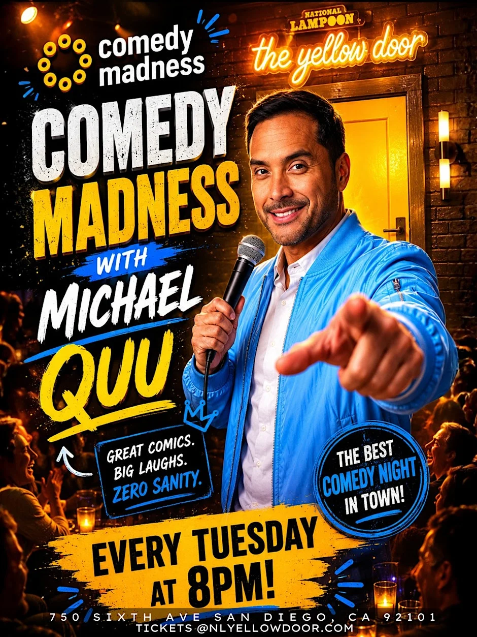 Poster for Comedy Madness with Michael Quu: Stand-up Comedy at National Lampoon