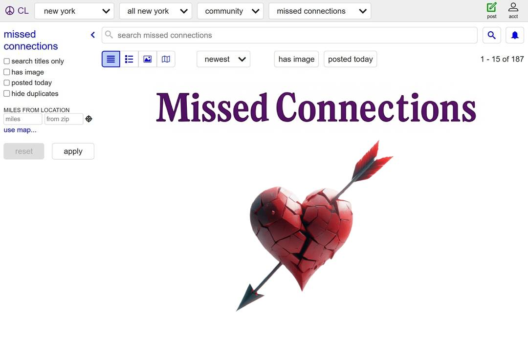 Poster for Missed Connections