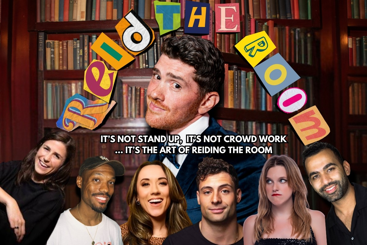 Poster for Reid the Room ft. Reid Brackenbury, Audrey Stewart, Janesh Rahlan, Whitney Rayner, Benedict Polizzi, Anna May Smith, Myles Murphy