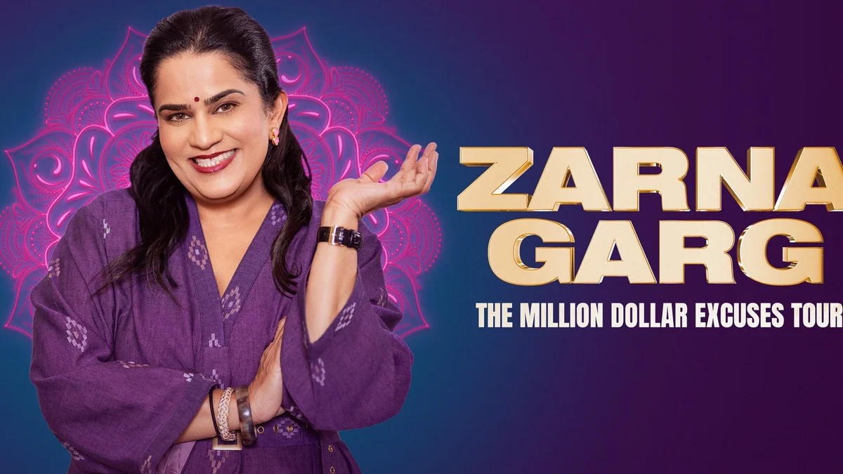 Poster for Zarna Garg: THE MILLION DOLLAR EXCUSES TOUR