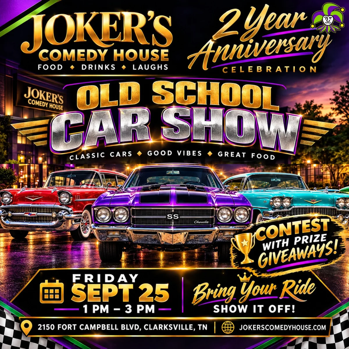 Poster for Old School Car Show