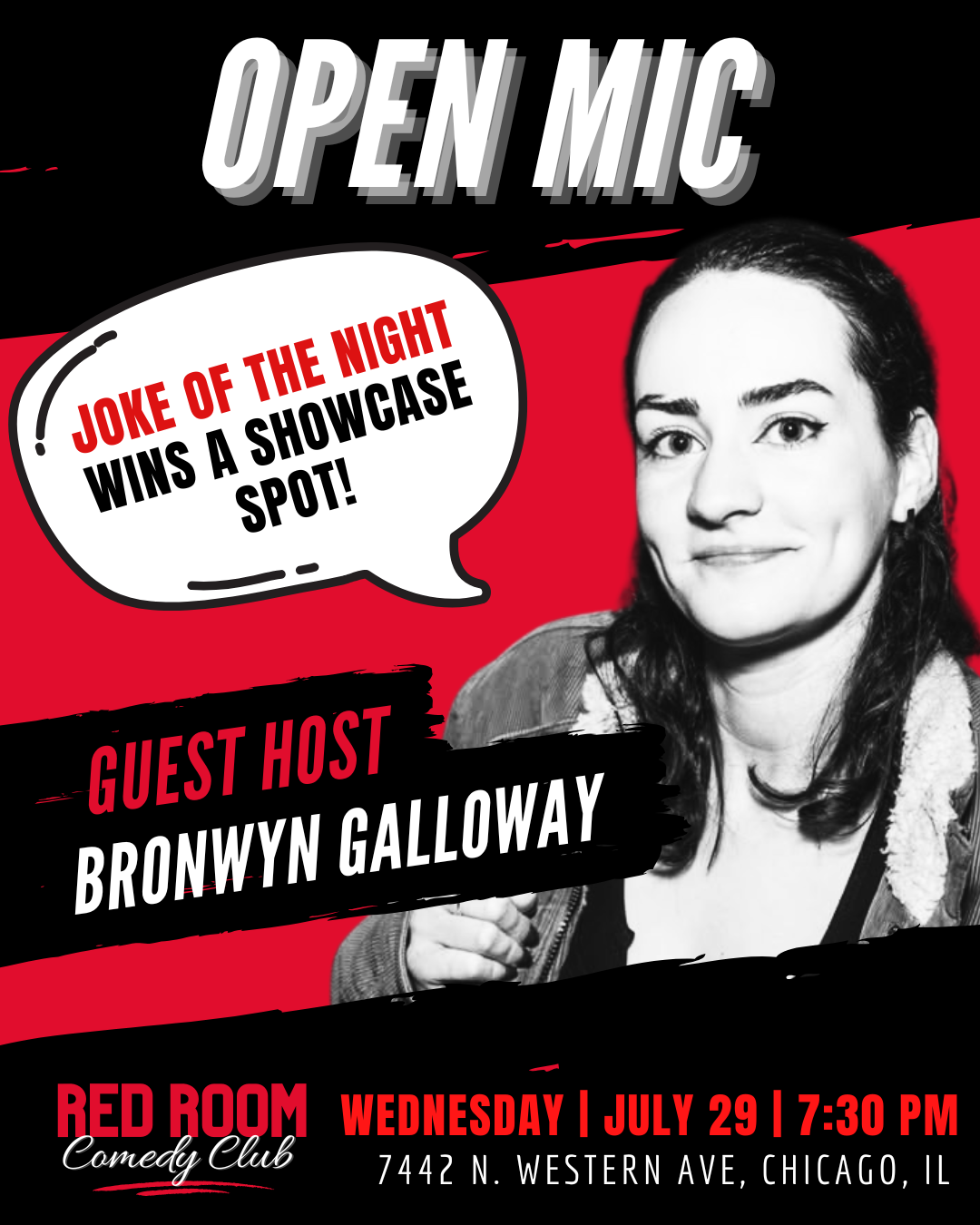 Poster for RED ROOM OPEN MIC