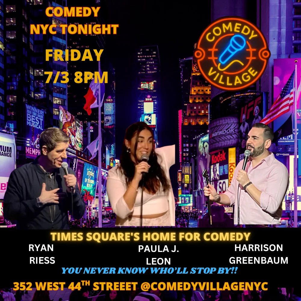 Poster for NYC Stand-Up | Fri, July 3rd @8 PM
