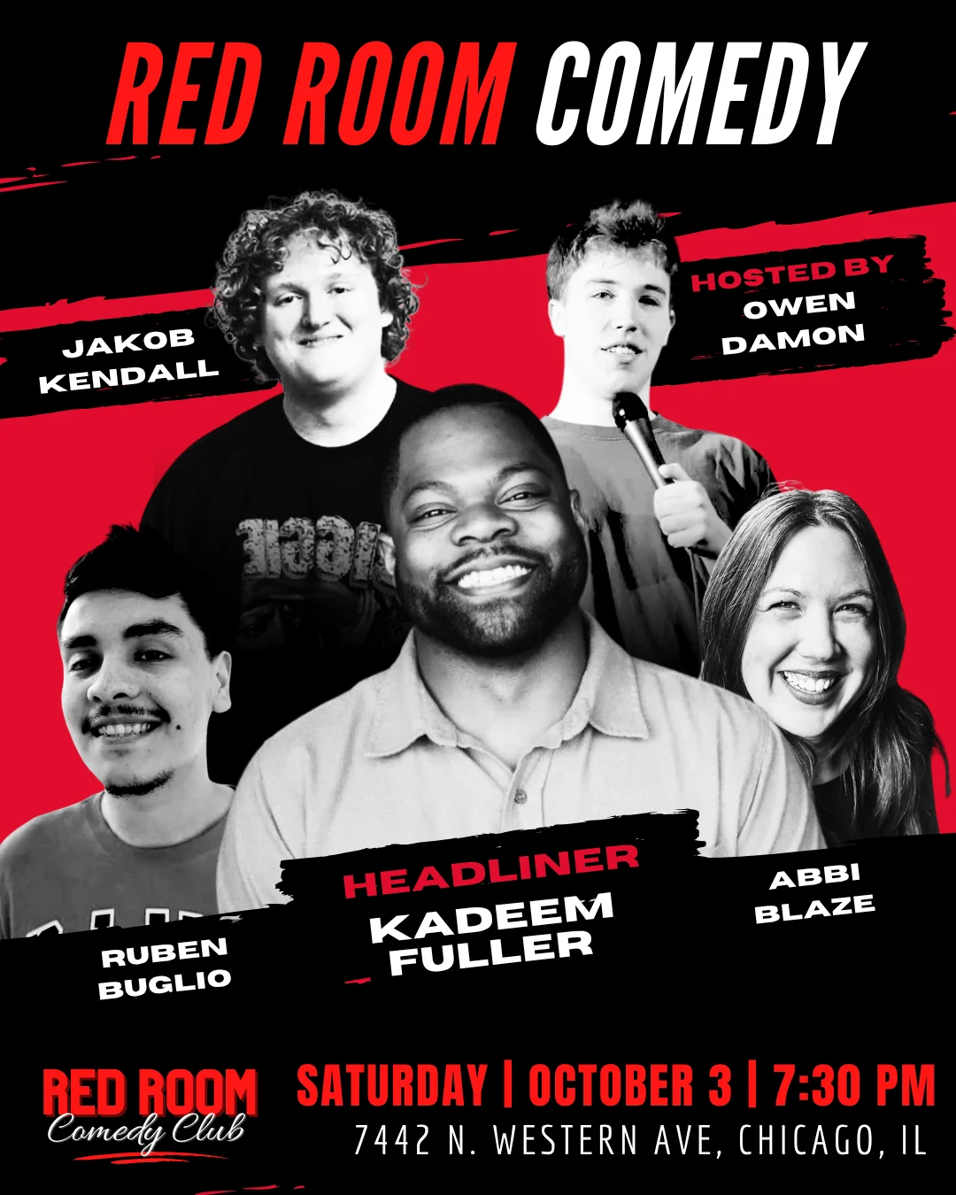 Poster for RED ROOM COMEDY