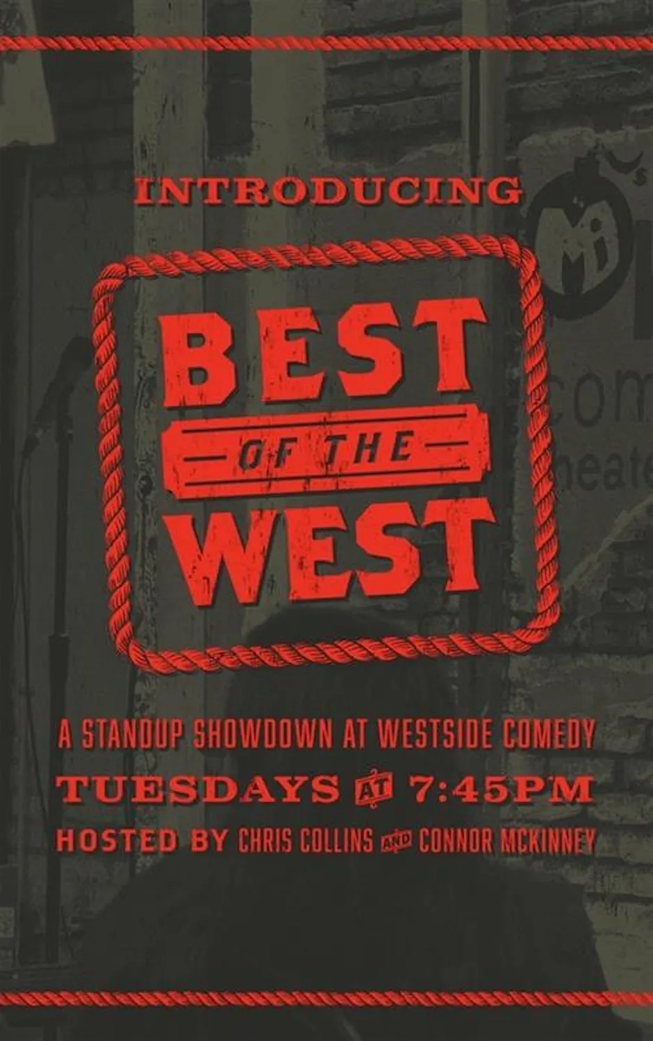 Poster for Best of the West Open Mic
